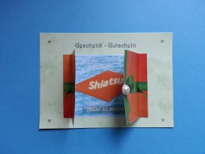 Shiatsu Geschenk-Gutschein Geöffnet